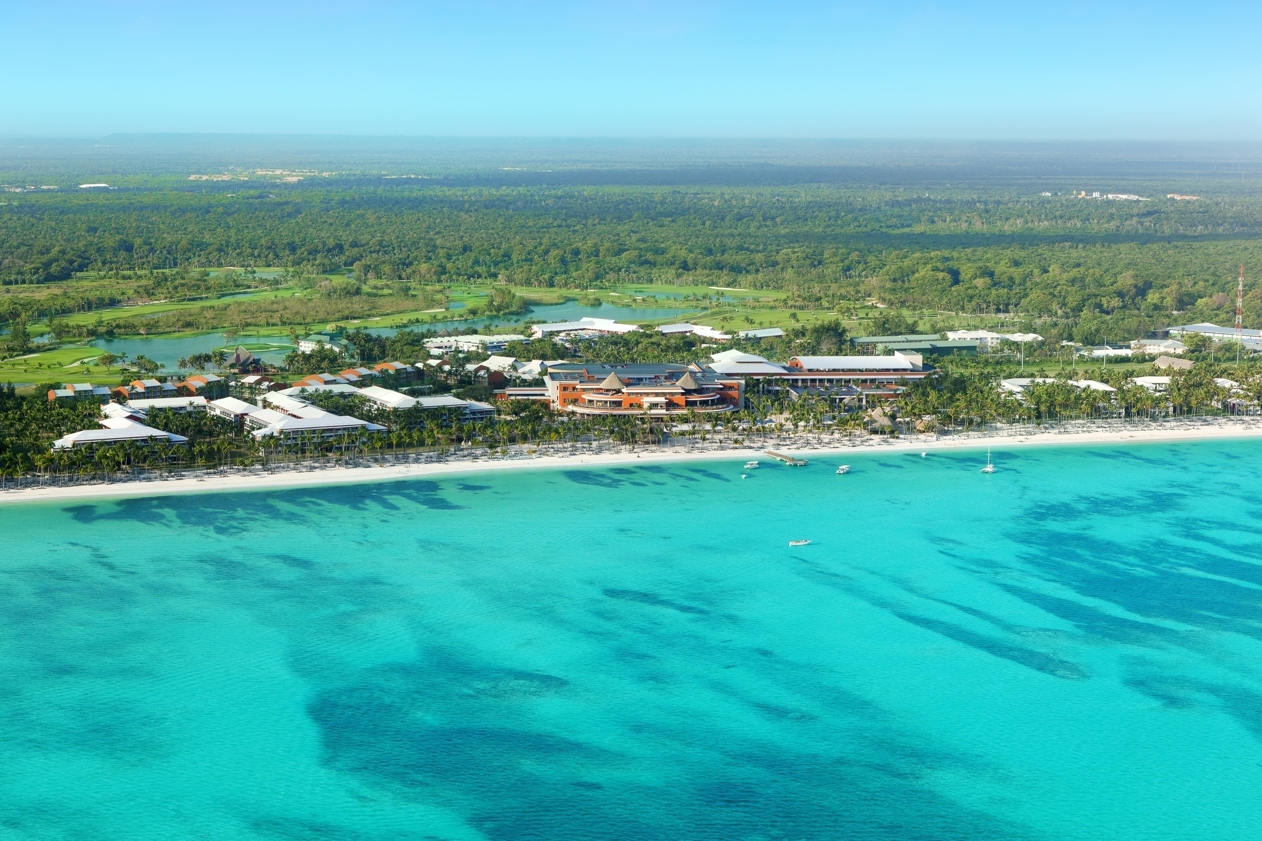 Barcelo Bavaro Palace all-inclusive mega-resort in Punta Cana with expansive pools, Bavaro Beach location, and extensive amenities for families.