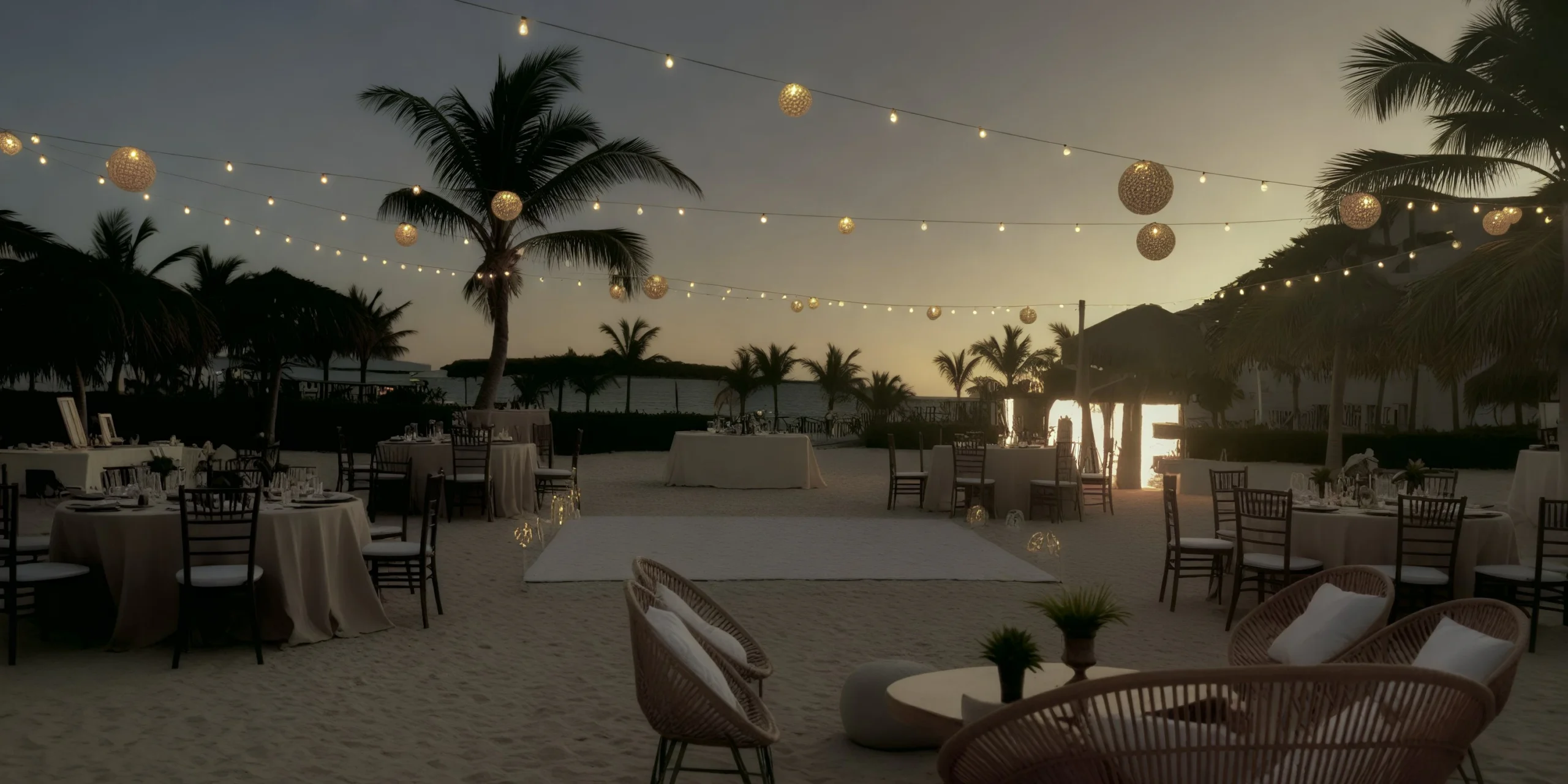 Dreams Macao Beach Left Side wedding ceremony venue with beachfront setup