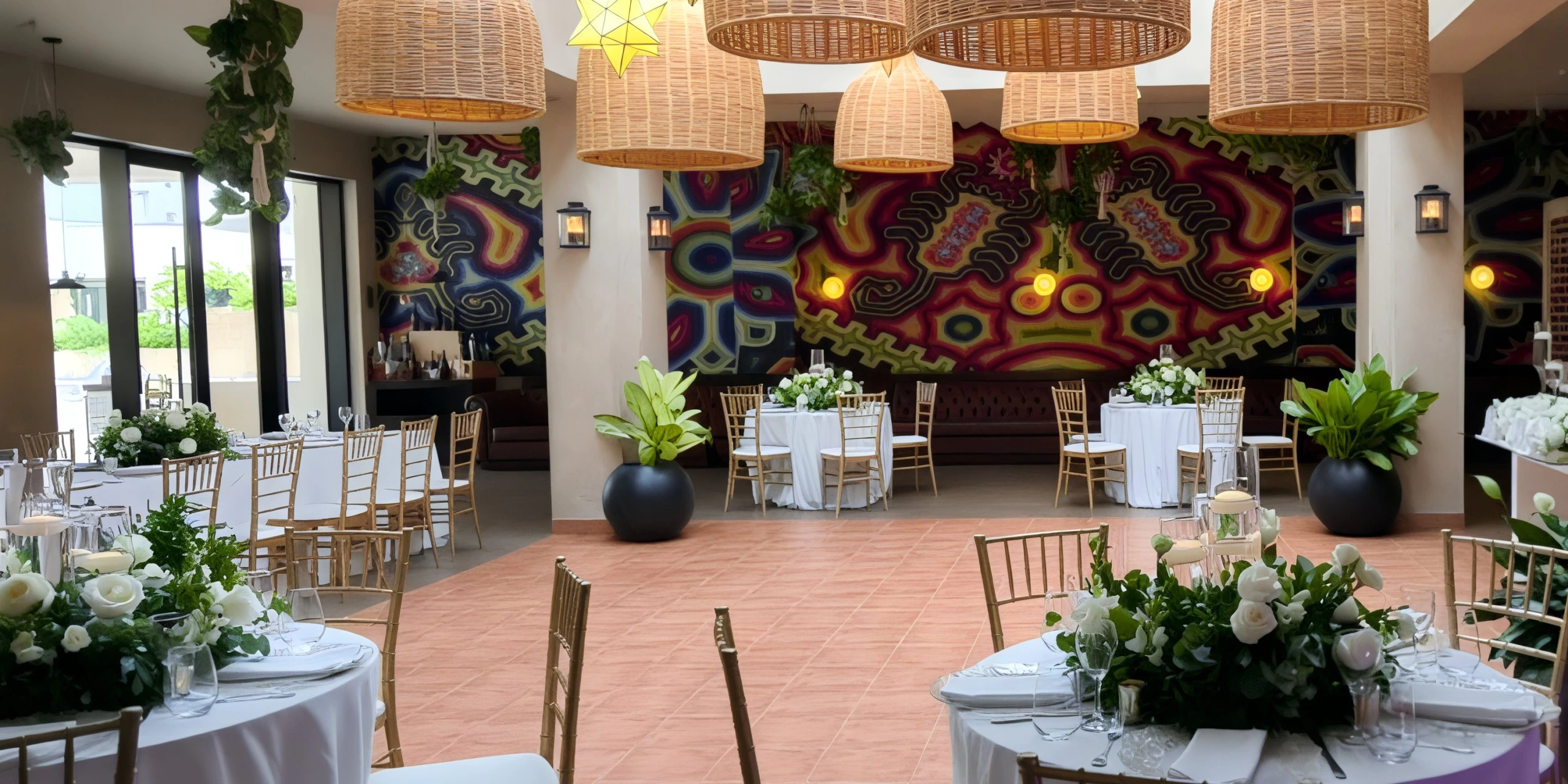 El Patio Restaurant wedding venue at Dreams Macao Beach Punta Cana with intimate dinner setup